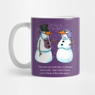 Funny Spectickles Wine Snowman Cartoon Humor Mug